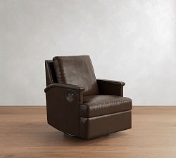 Arthur Leather Swivel Glider Recliner