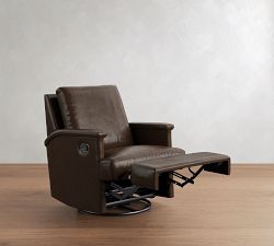 Arthur Leather Swivel Glider Recliner