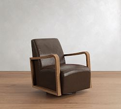 Atwood Leather Swivel Chair