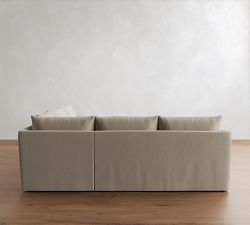Charlotte Slipcovered 3-Piece L-Shaped Sectional (100")