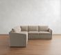 Charlotte Slipcovered 3-Piece L-Shaped Sectional (100")