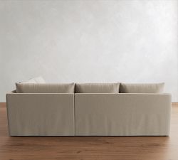 Charlotte Slipcovered 3-Piece Wedge Sectional (110")