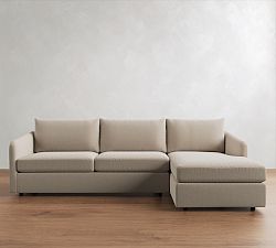 Charlotte Slipcovered Chaise Sectional (100"&ndash;112")