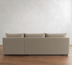 Charlotte Slipcovered Chaise Sectional (100"&ndash;112")