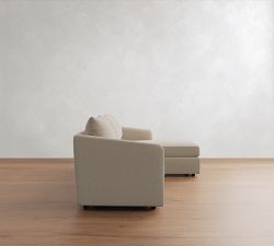 Charlotte Slipcovered Chaise Sectional (100"&ndash;112")