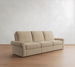 PB Comfort Modern Roll Arm Power Reclining Sofa (85"&ndash;118")