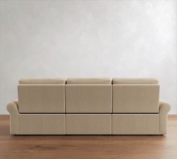 PB Comfort Modern Roll Arm Power Reclining Sofa (85"&ndash;118")