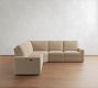 PB Comfort Modern Square Arm Power Reclining L-Shaped Sectional (120")