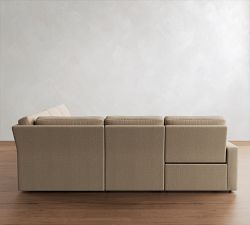 PB Comfort Modern Square Arm Power Reclining L-Shaped Sectional (120")