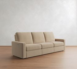 PB Comfort Modern Square Arm Power Reclining Sofa (79"&ndash;112")