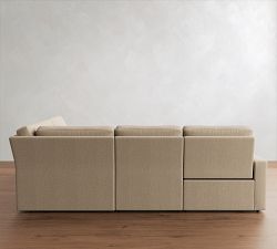 PB Comfort Modern Square Arm Power Reclining Reversible Wedge Sectional (120")