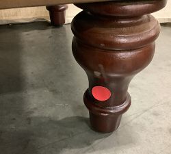 Open Box: Lorraine Tufted Leather Queen Storage Bench (58") - Signature Maple, Espresso