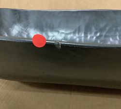 Open Box: Wooden Decorative Dough Bowl Tray - Black