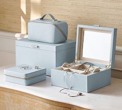 Quinn Small Jewelry Travel Case - Foil Debossed