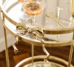 LoveShackFancy Bow Bar Cart (19.5")