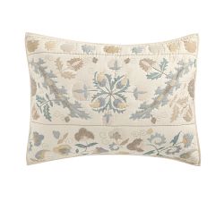 Molly Suzani Embroidered Quilted Sham