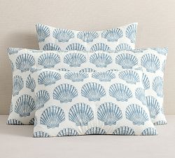 Shell Motif Percale Comforter Sham