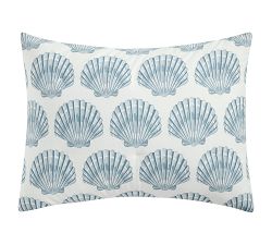 Shell Motif Percale Comforter Sham