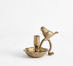 Brass Bird Candle Holder
