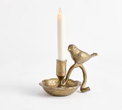 Brass Bird Candle Holder