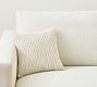 Mini Textured Striped Filled Pillow