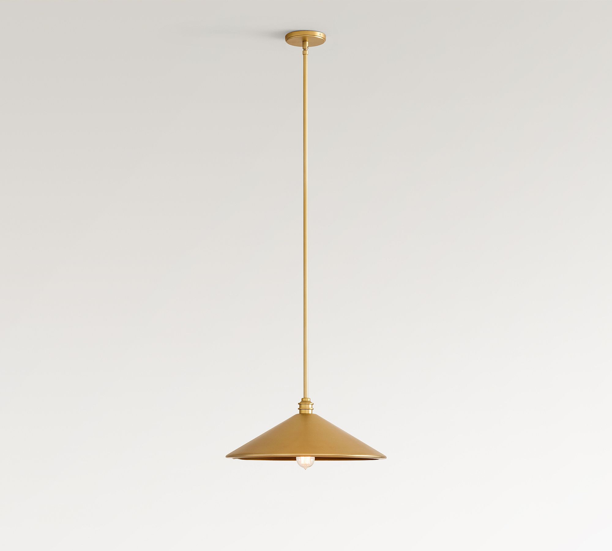 Reed Flared Metal Pendant (18")