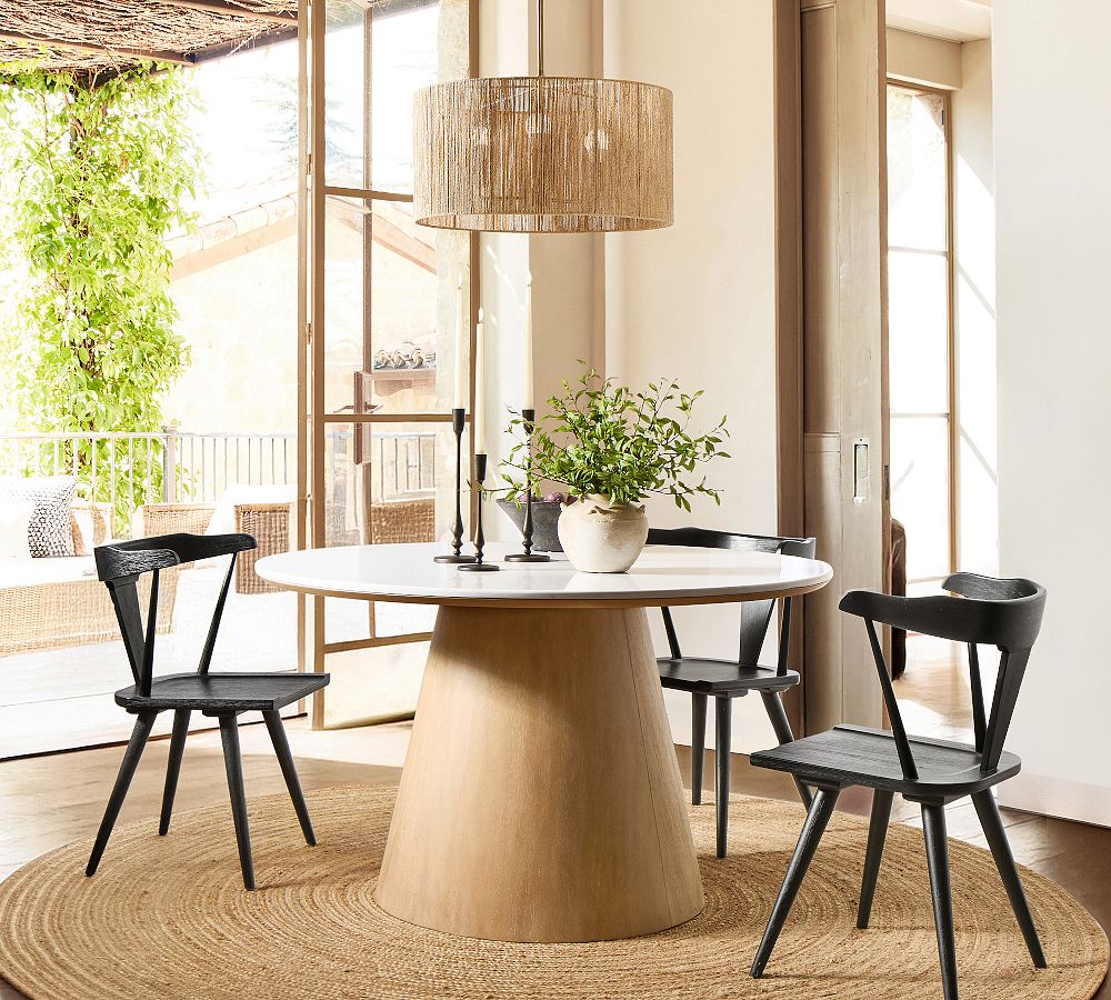 Ansel Round Quartz Dining Table (52") | Pottery Barn