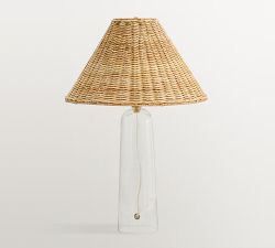 Marlo Clear Glass Table Lamp (26")