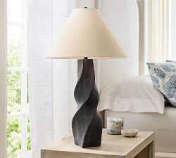 Matilda Ceramic Twisted Table Lamp (29")