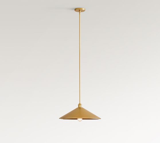 Reed Flared Metal Pendant (18") by Pottery Barn