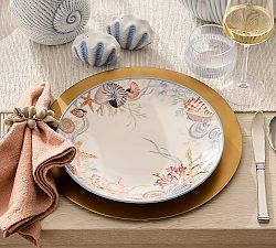 Enchanted Sea Stoneware Dinner Plates - Set of 4