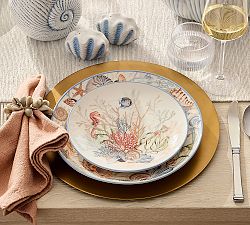Enchanted Sea Stoneware Salad Plates - Set of 4