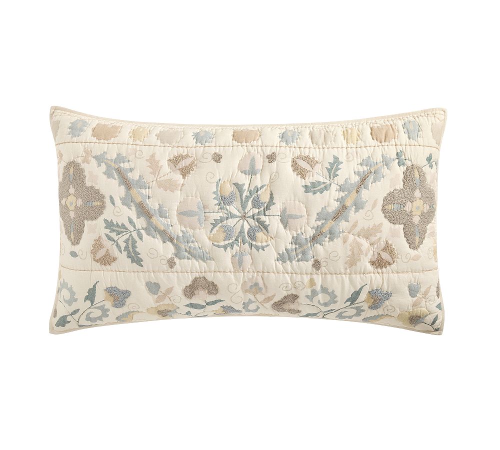 Molly Suzani Embroidered Quilted Sham - Multi, King