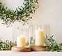 Laguna Mango Wood Hurricane Candle Holder
