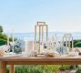 Malibu Glass Hurricane Candle Holder