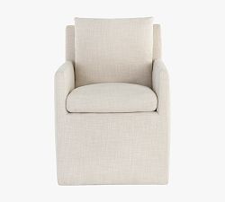 Open Box: Carder Upholstered Dining Armchair - Cream