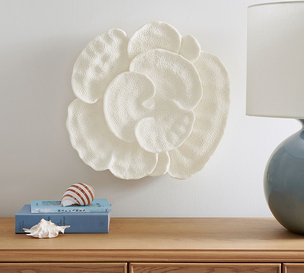 Coral Resin Wall Art by Pottery Barn