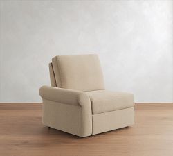 Build Your Own PB Comfort Modern Roll Arm Reclining Sectional