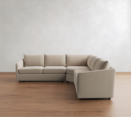 Charlotte 3-Piece L-Shaped Wedge Sectional (110") by Pottery Barn