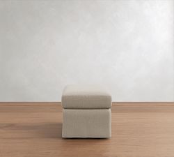 Charlotte Slipcovered Ottoman