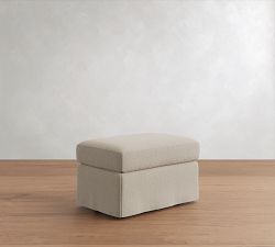 Charlotte Slipcovered Ottoman