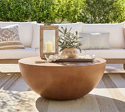 Cadence Concrete Round Outdoor Coffee Table (47")