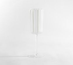 Montauk Stripe Outdoor Champagne Flutes - Set of 4