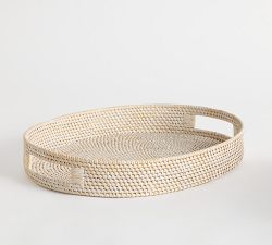 Tava Handwoven Oval Handled Tray