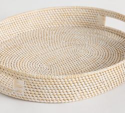 Tava Handwoven Oval Handled Tray