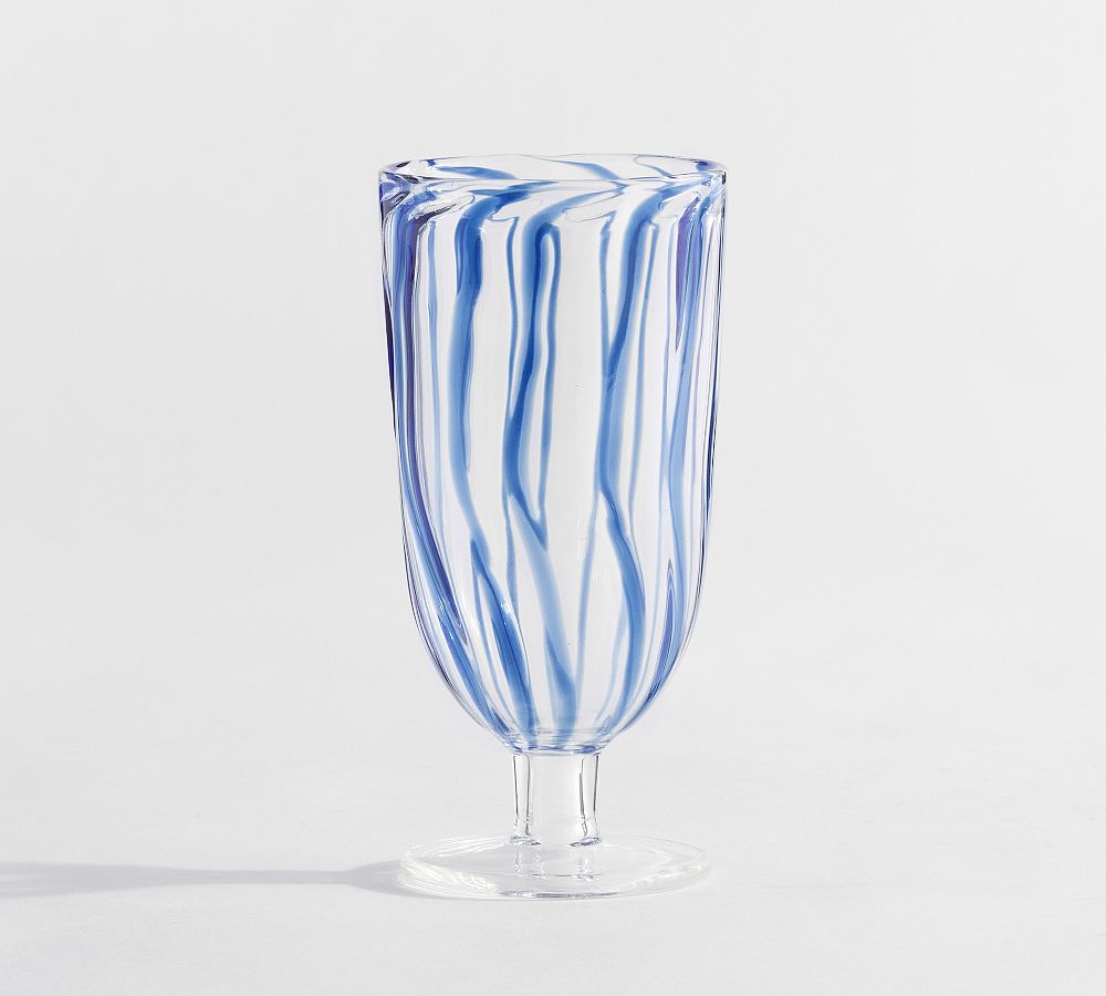 Elias Stripe Goblets - Set of 4 by Pottery Barn