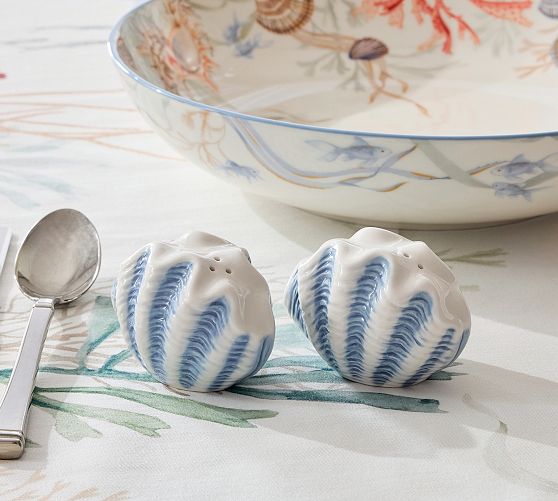 Enchanted Sea Stoneware Salt & Pepper Shakers
