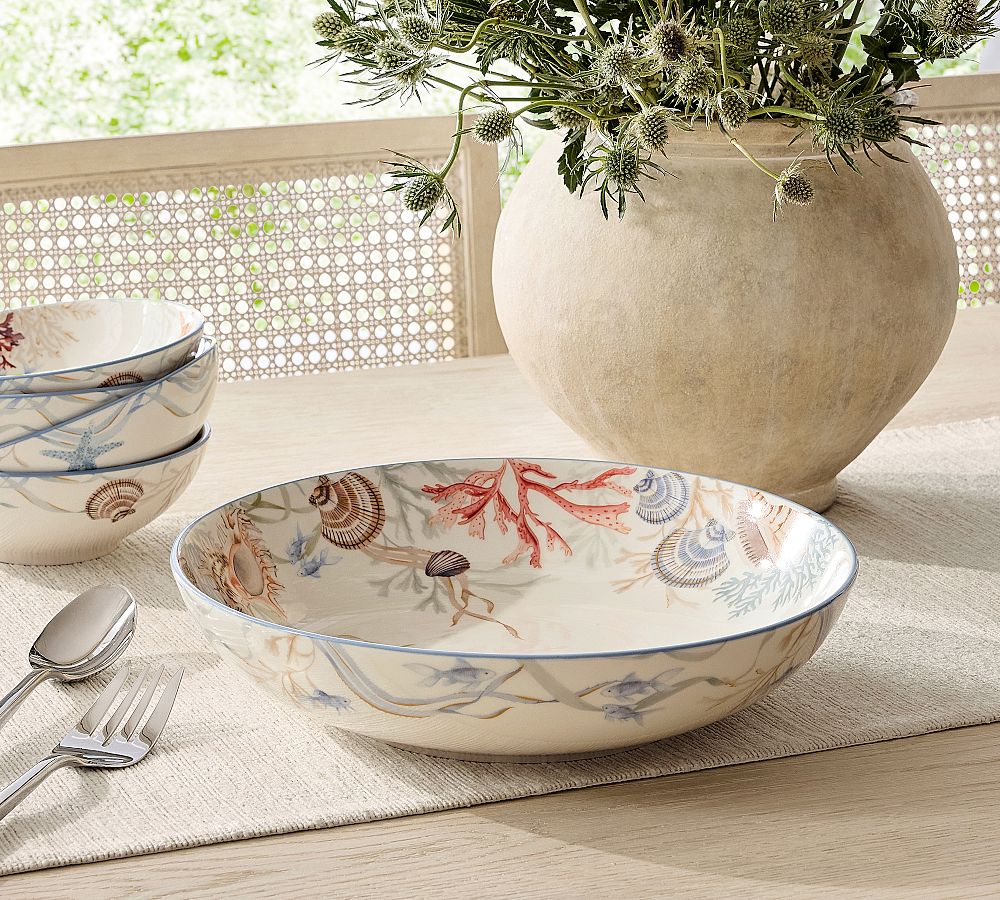 Enchanted Sea Stoneware Serving Bowl by Pottery Barn