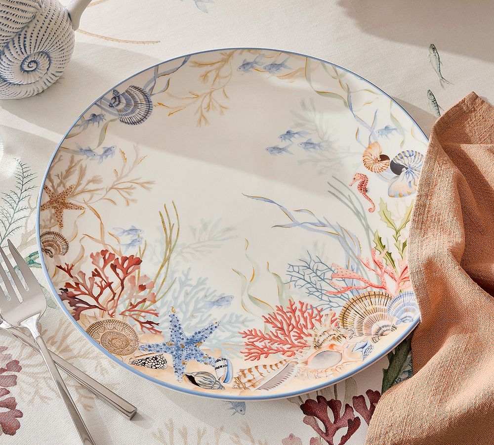 Enchanted Sea Stoneware Serving Platter by Pottery Barn