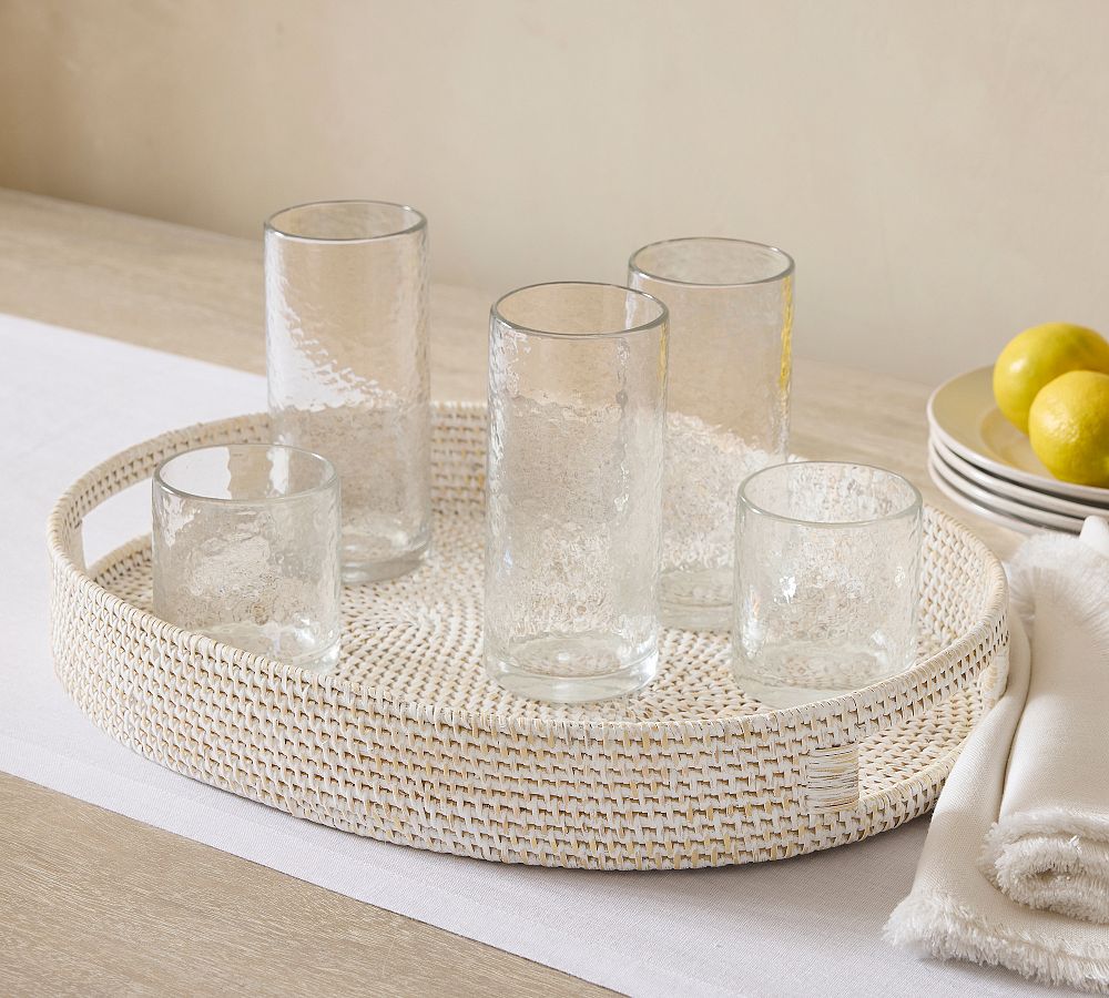 Tava Handwoven Oval Handled Tray